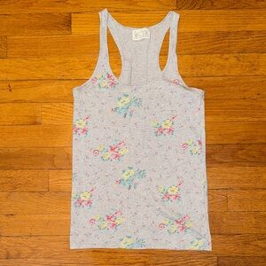 Zara Floral Gray Tank Top